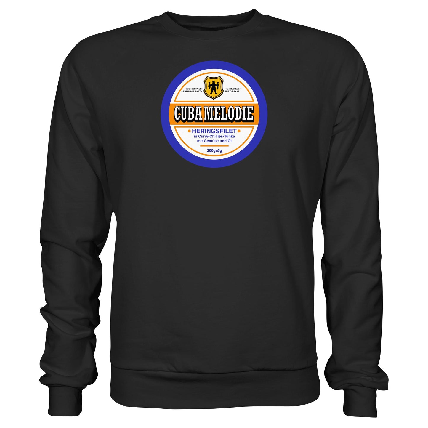 DDR Ostalgie Pullover Unisex • CUBA MELODIE HERINGSFILET - VEB FISCHVERARBEITUNG BARTH