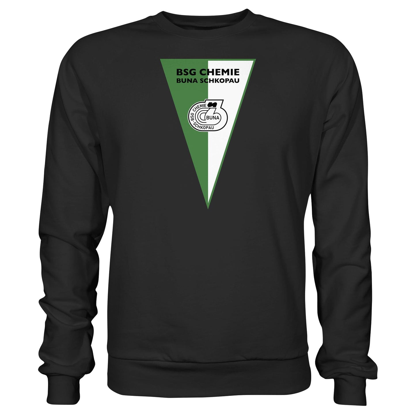 DDR Ostalgie Pullover Unisex • BSG CHEMIE BUNA SCHKOPAU (ORIGINALWIMPEL)