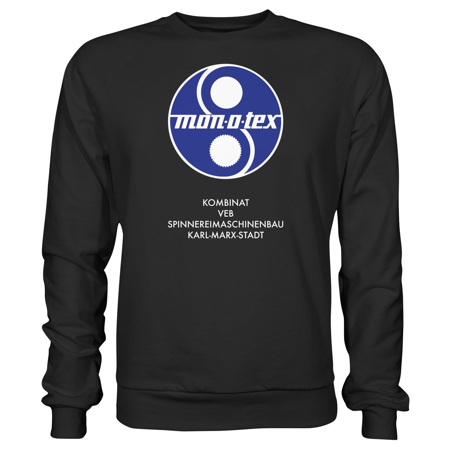DDR Ostalgie Pullover Unisex • MONOTEX VEB KOMBINAT SPINNEREIMASCHINENBAU KARL-MARX-STADT