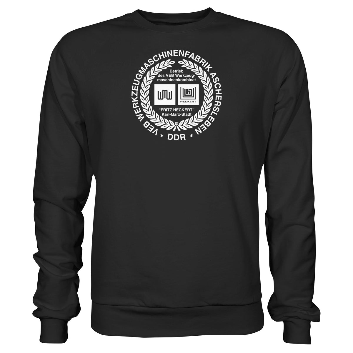 DDR Ostalgie Pullover Unisex • VEB WERKZEUGMASCHINENKOMBINAT FRITZ HECKERT - ASCHERSLEBEN