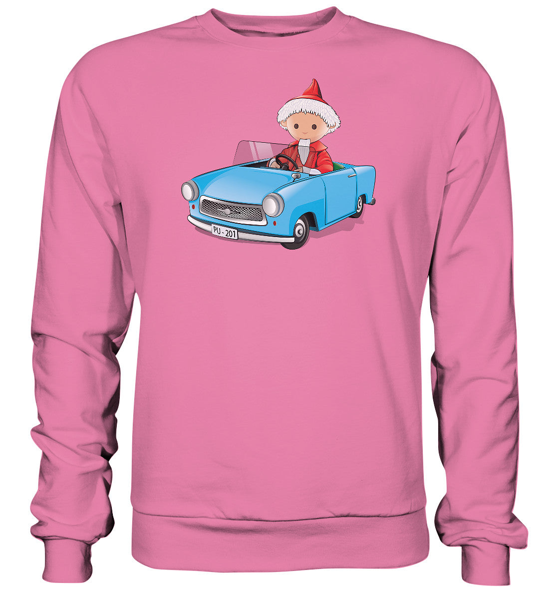 DDR Ostalgie Pullover Unisex • UNSER SANDMÄNNCHEN - TRABI-CRUISER (PU-201)