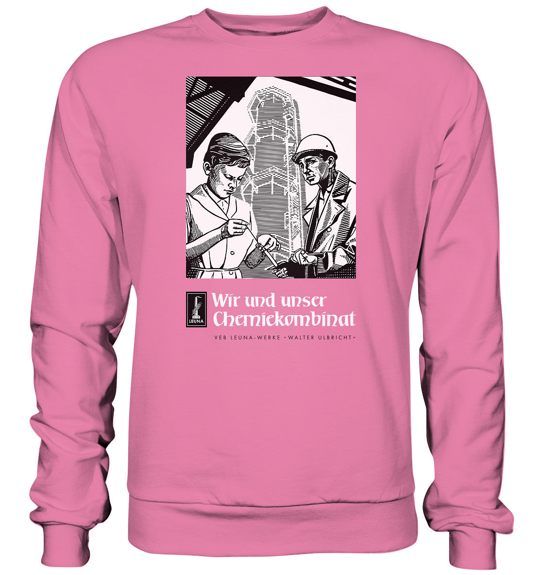 DDR Ostalgie Pullover Unisex • LEUNA WERKE WALTER ULBRICHT