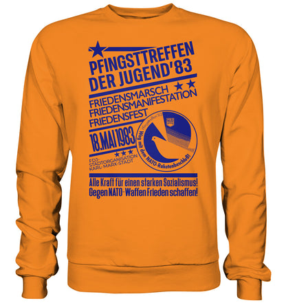 PULLOVER UNISEX • PFINGSTTREFFEN 1983 - GEGEN NATO-WAFFEN - ORIGINAL ILLUSTRATION