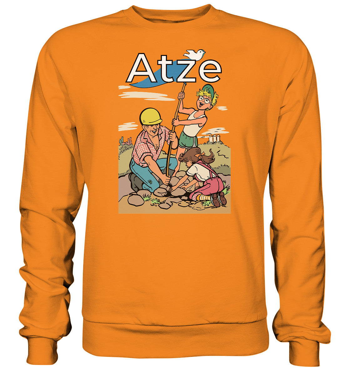 DDR Ostalgie Pullover Unisex • ATZE - TITEL FRIEDENSFLAGGE