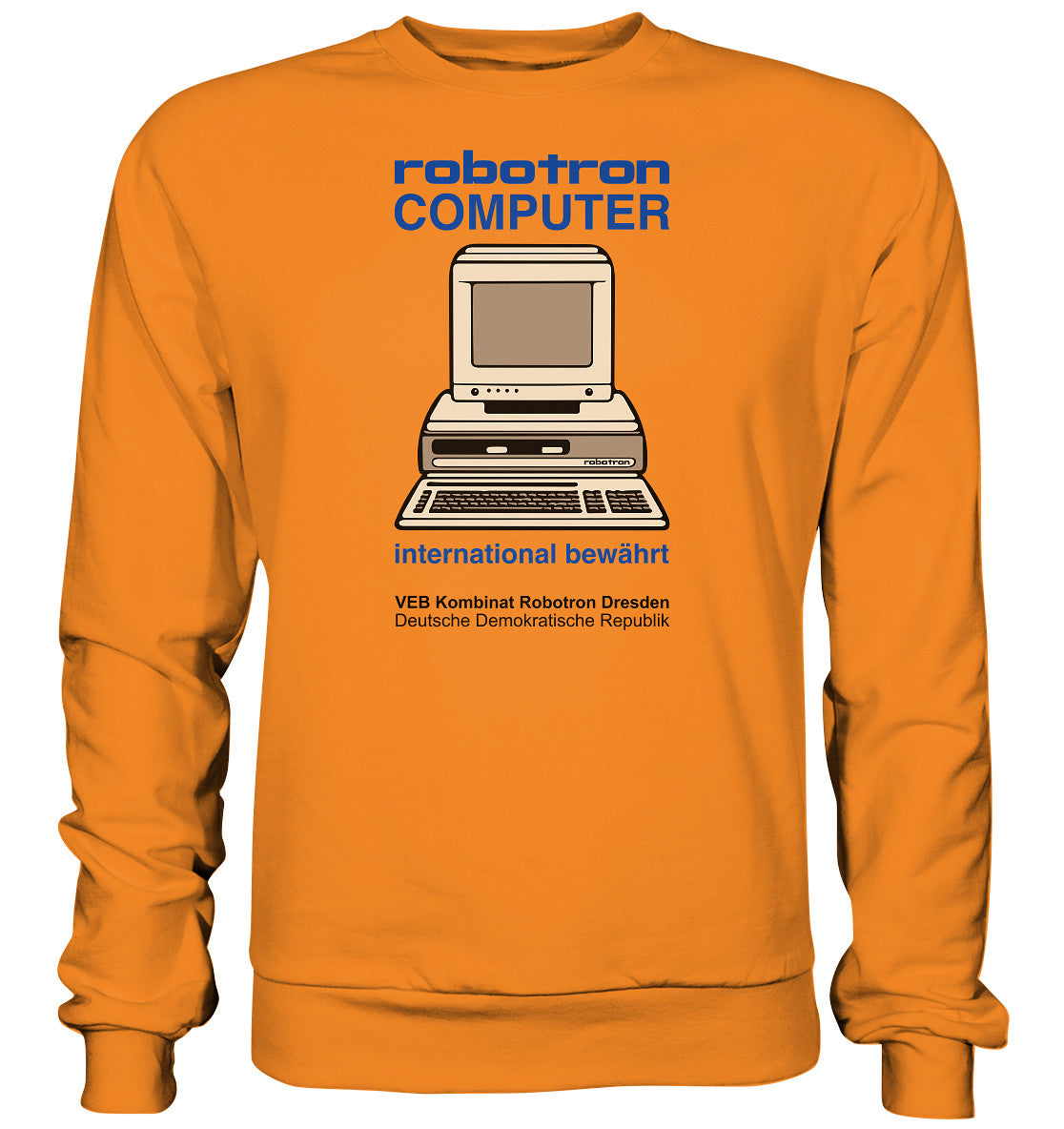 DDR Ostalgie Pullover Unisex • ROBOTRON COMPUTER DRESDEN