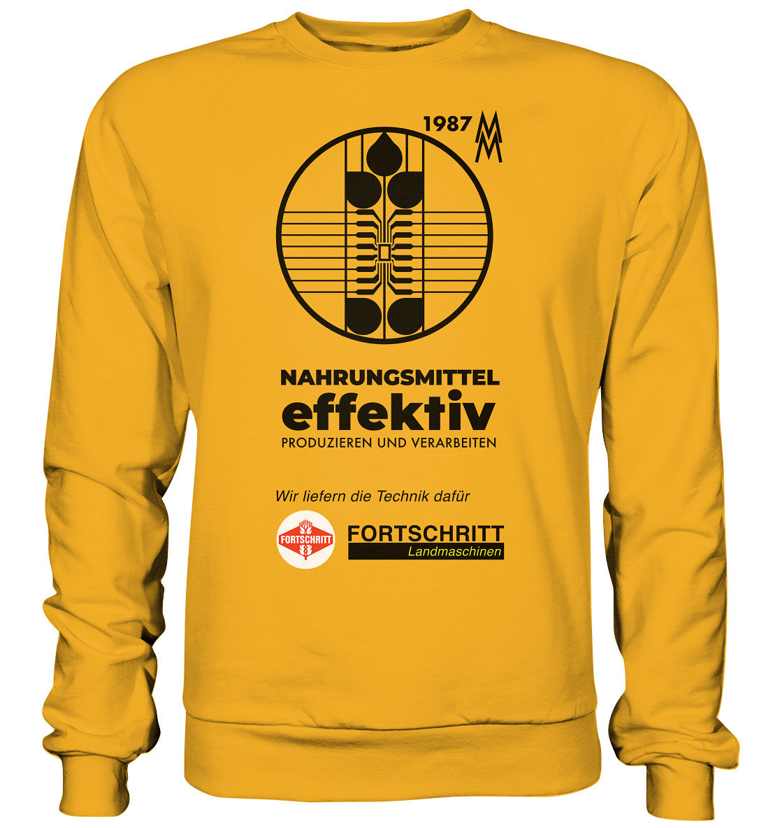 DDR Ostalgie Pullover Unisex • FORTSCHRITT LANDMASCHINEN - MESSE LEIPZIG 1987