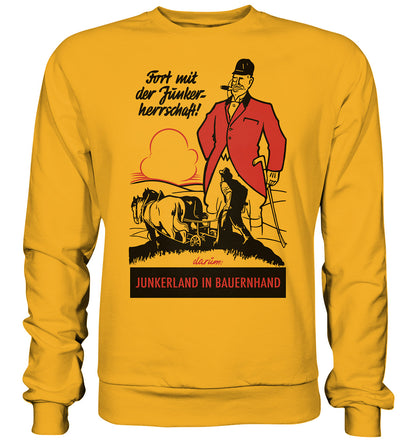 DDR Ostalgie Pullover Unisex • FORT MIT DER JUNKERHERRSCHAFT! - ORIGINALPLAKAT