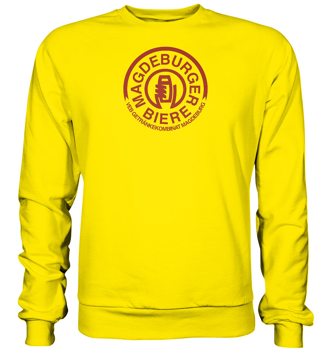 DDR Ostalgie Pullover Unisex • VEB GETRÄNKEKOMBINAT MAGEDEBURG - BIERE