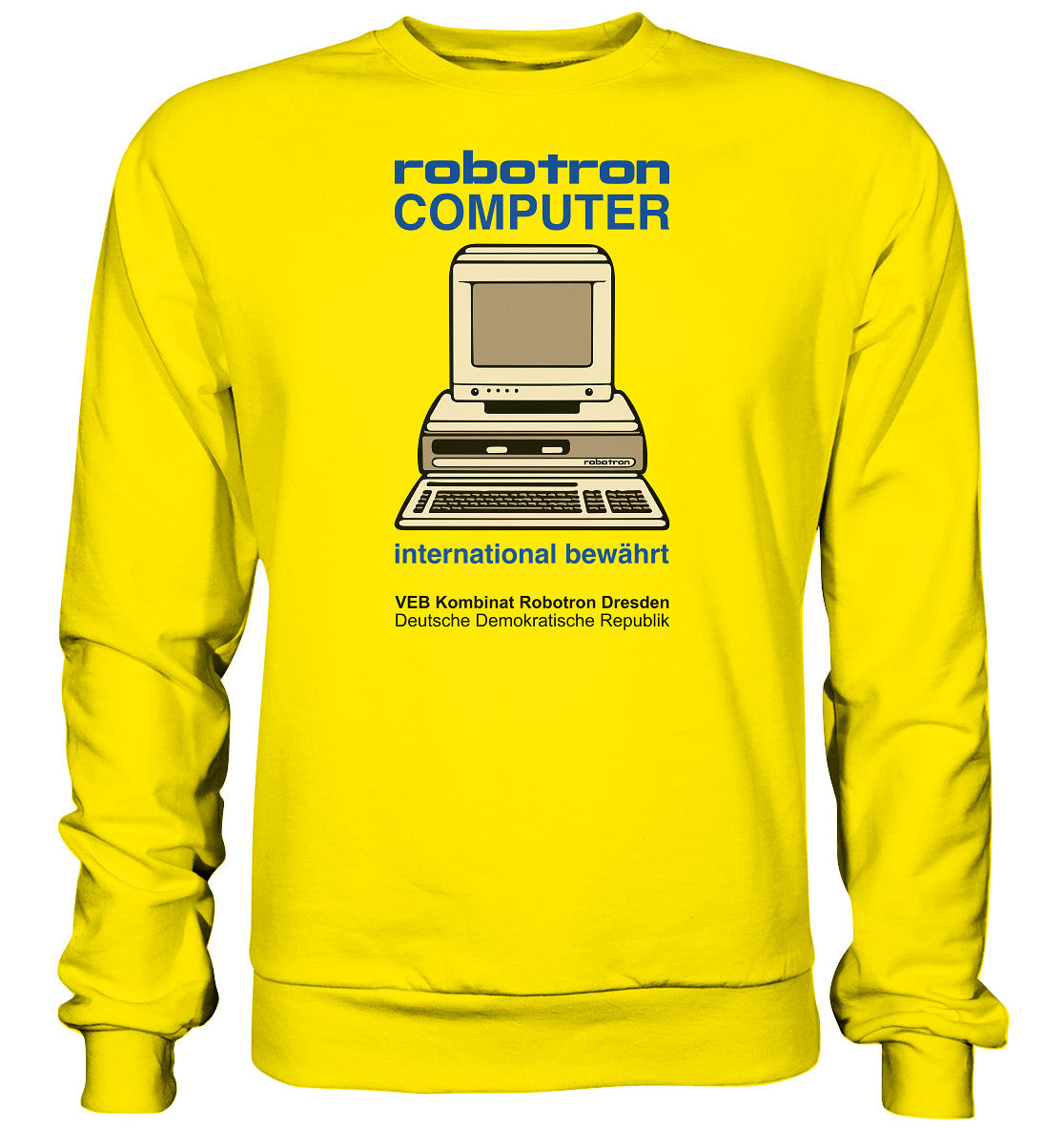 DDR Ostalgie Pullover Unisex • ROBOTRON COMPUTER DRESDEN