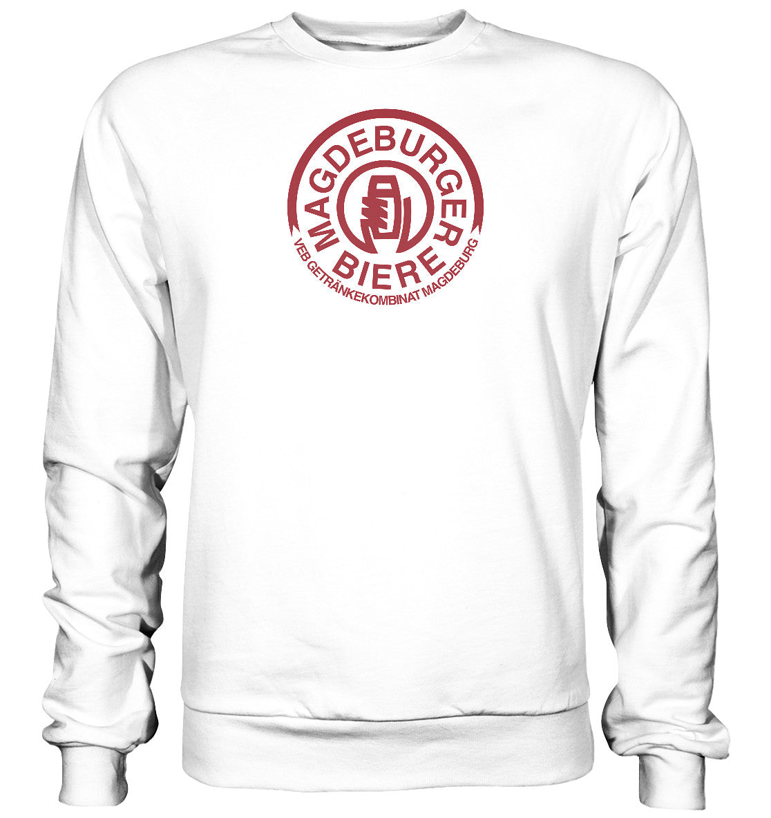 DDR Ostalgie Pullover Unisex • VEB GETRÄNKEKOMBINAT MAGEDEBURG - BIERE