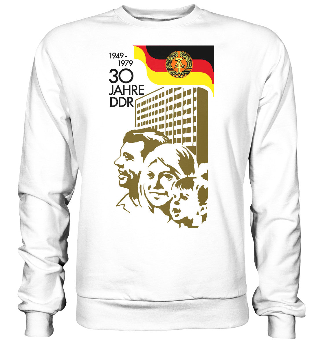 PULLOVER UNISEX • 30 JAHRE DDR - BRIEFMARKE