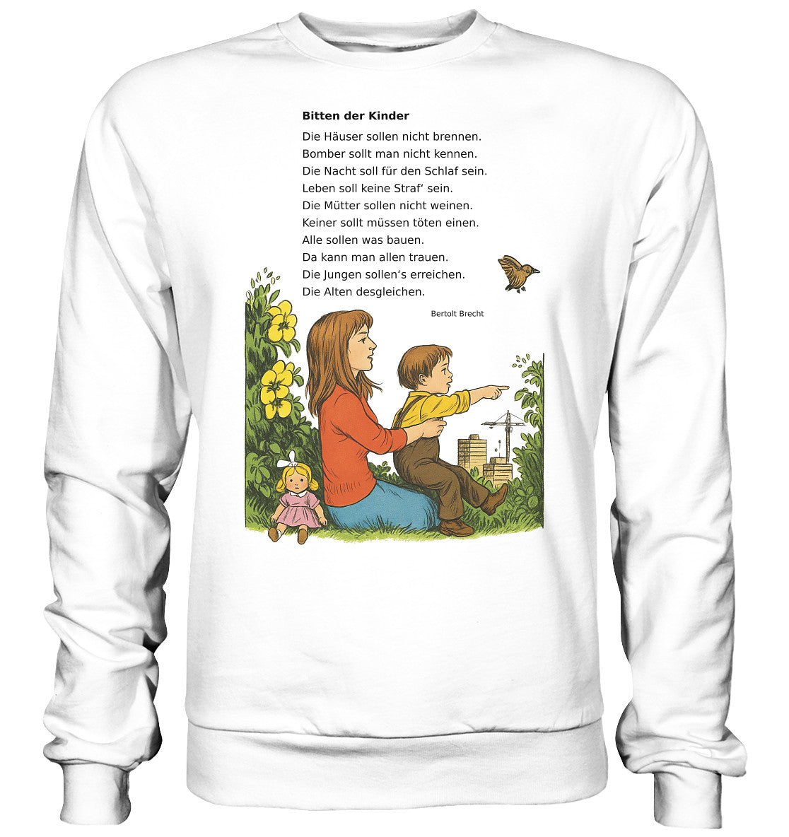 DDR Ostalgie Pullover Unisex • BITTEN DER KINDER - UNSERE FIBEL