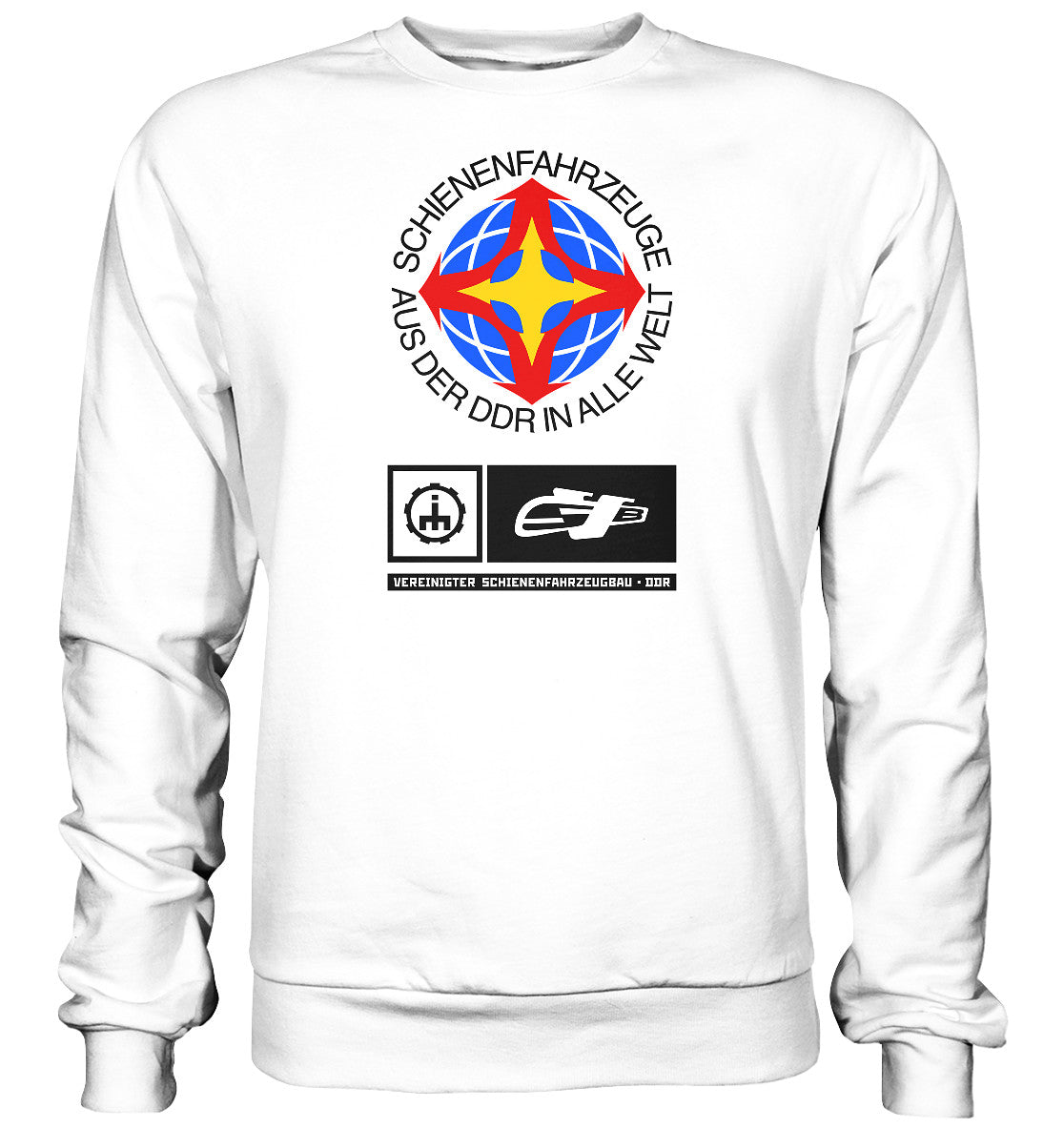 DDR Ostalgie Pullover Unisex • VEREINIGTER SCHIENENFAHRZEUGBAU DDR