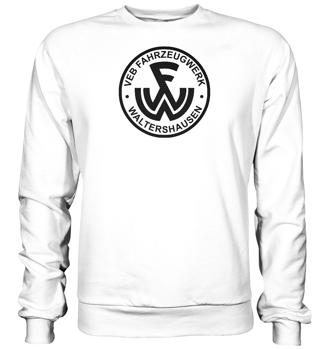 DDR Ostalgie Pullover Unisex • VEB FAHRZEUGWERK WALTERSHAUSEN - hell