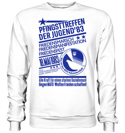 PULLOVER UNISEX • PFINGSTTREFFEN 1983 - GEGEN NATO-WAFFEN - ORIGINAL ILLUSTRATION