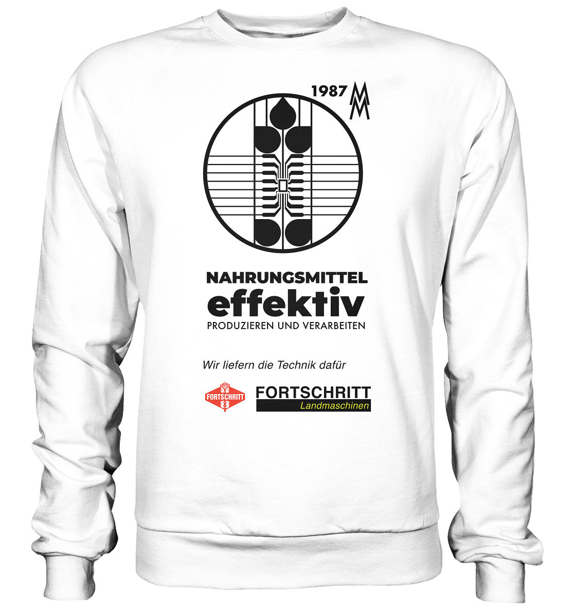 DDR Ostalgie Pullover Unisex • FORTSCHRITT LANDMASCHINEN - MESSE LEIPZIG 1987