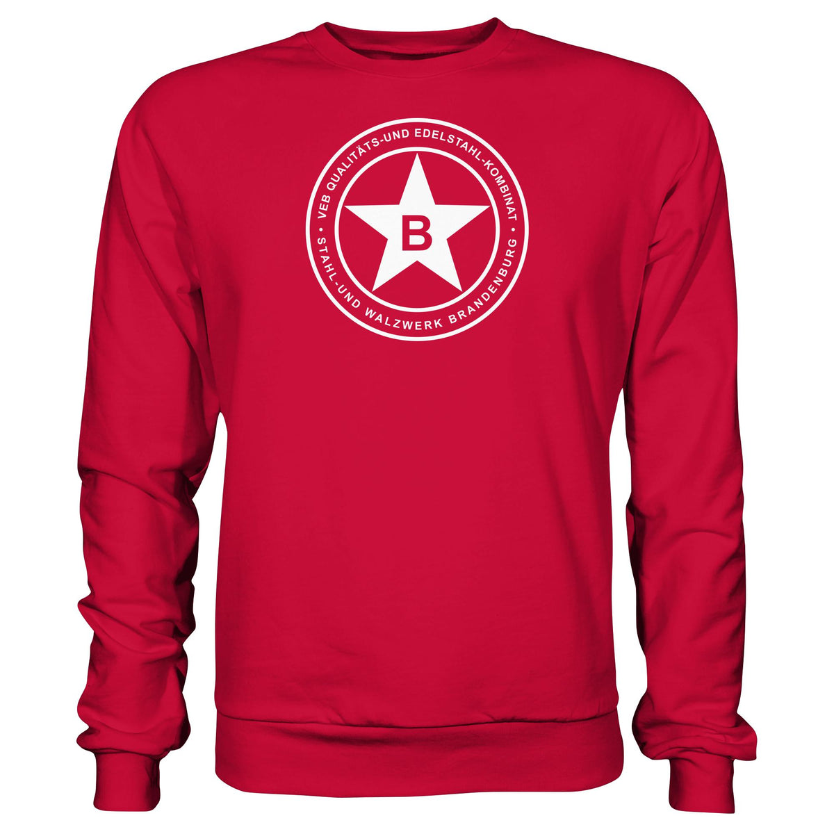 DDR Ostalgie Pullover Unisex • VEB QUALITÄTS- UND EDELSTAHL-KOMBINAT BRANDENBURG