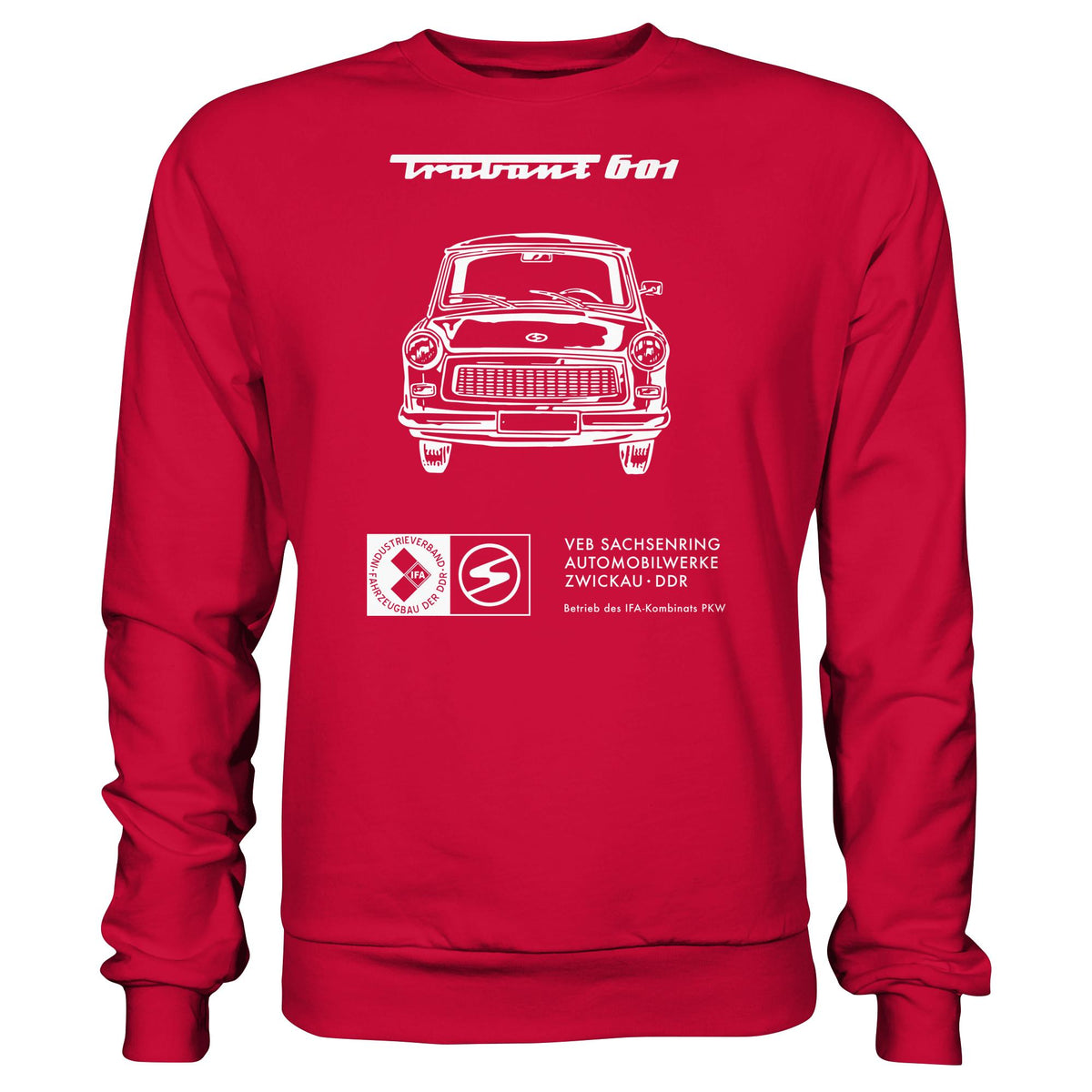 DDR Ostalgie Pullover Unisex • TRABANT 601 (ORIGINAL TITEL BETRIEBSANLEITUNG)