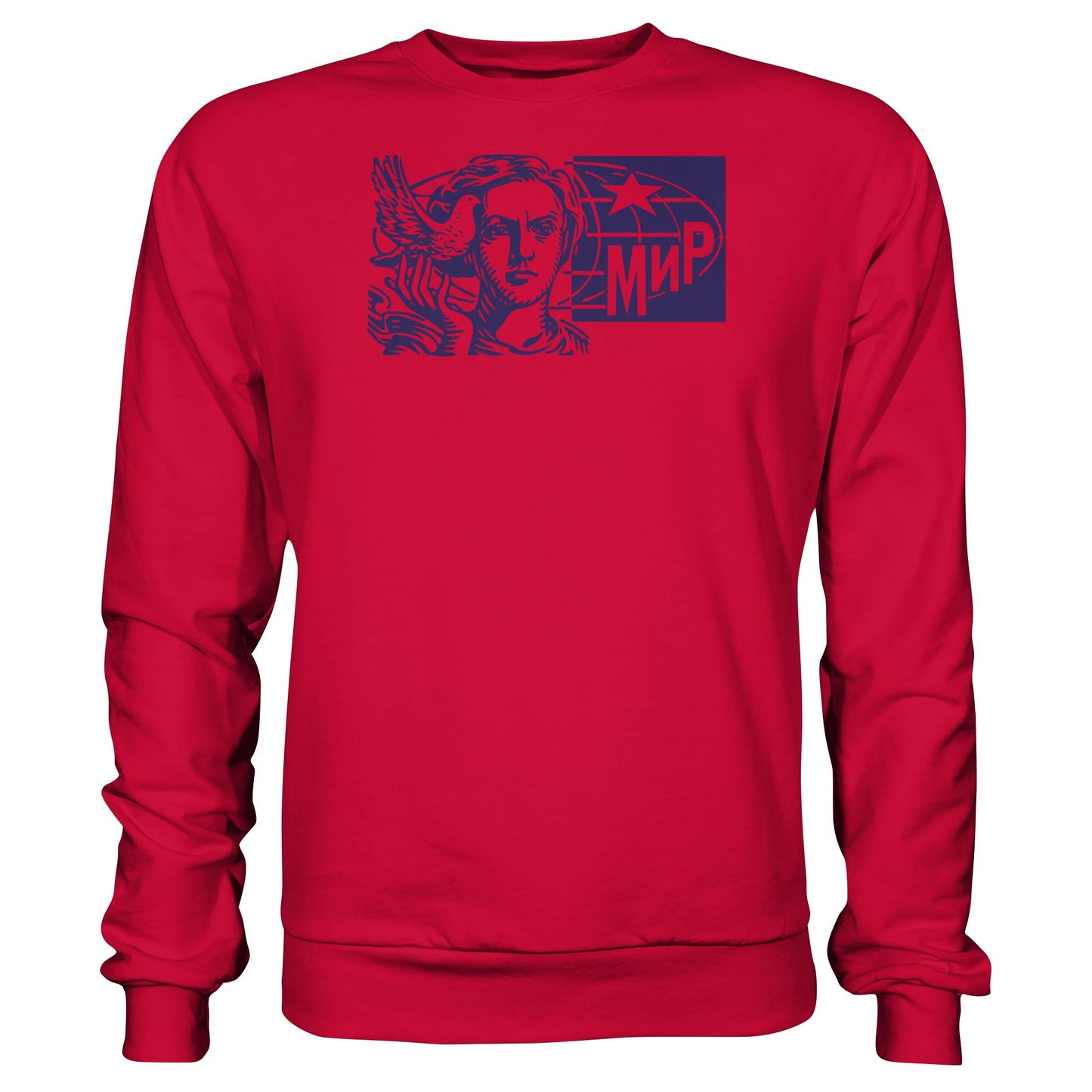 DDR Ostalgie Pullover Unisex • MIR - FRIEDEN (ORIGINAL BRIEFMARKE)