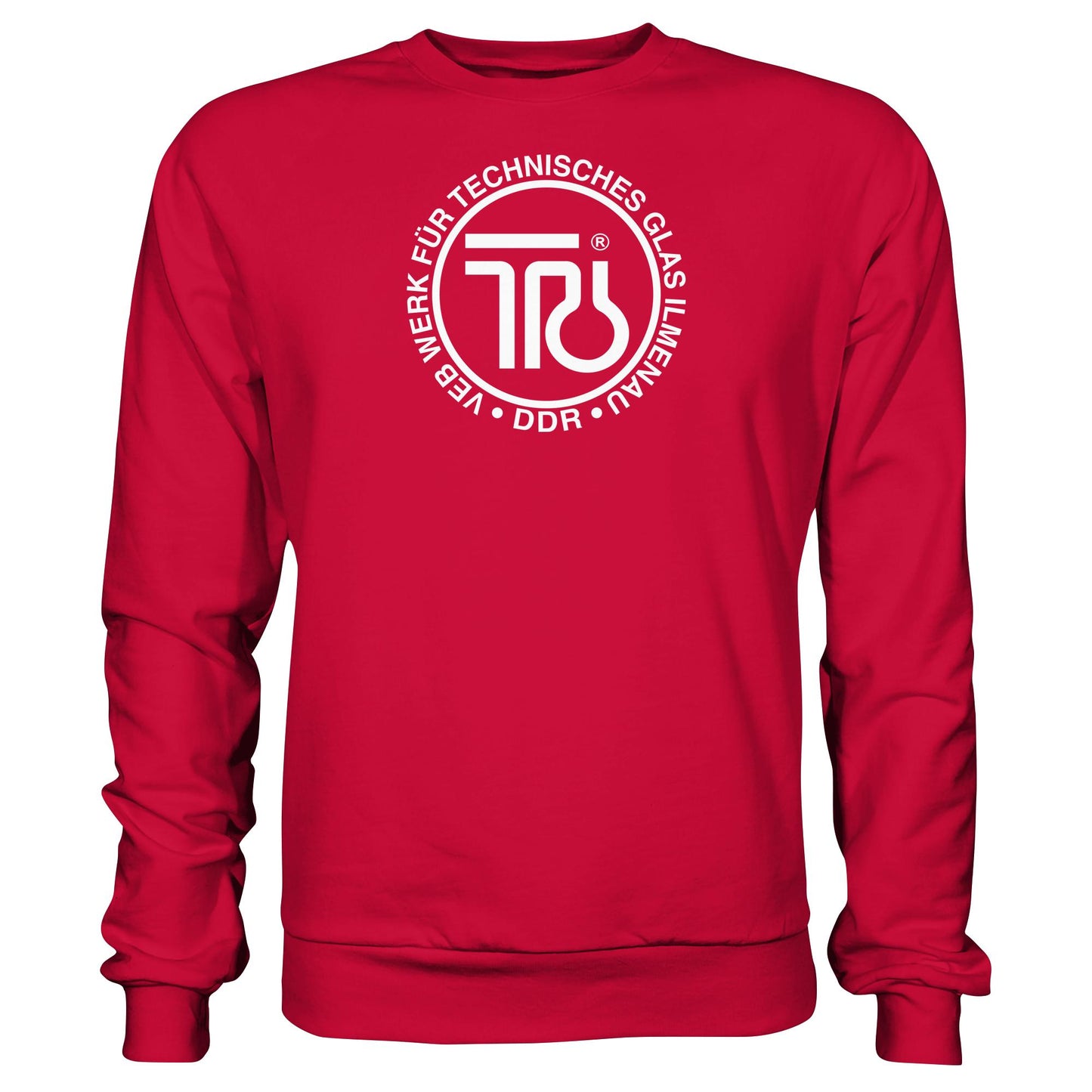 DDR Ostalgie Pullover Unisex • VEB WERK FÜR TECHNISCHES GLAS ILMENAU