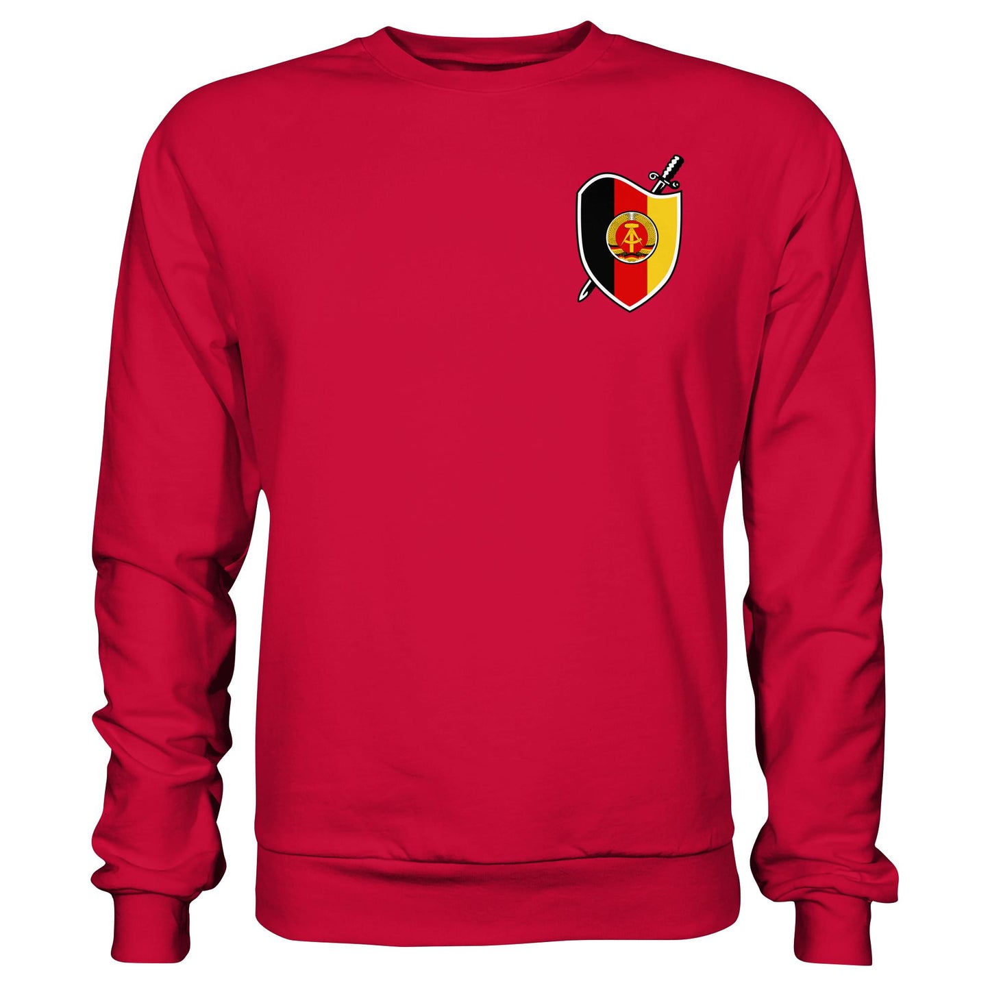 DDR Ostalgie Pullover Unisex • SIGNÉ STAATSSICHERHEIT (BRUST)