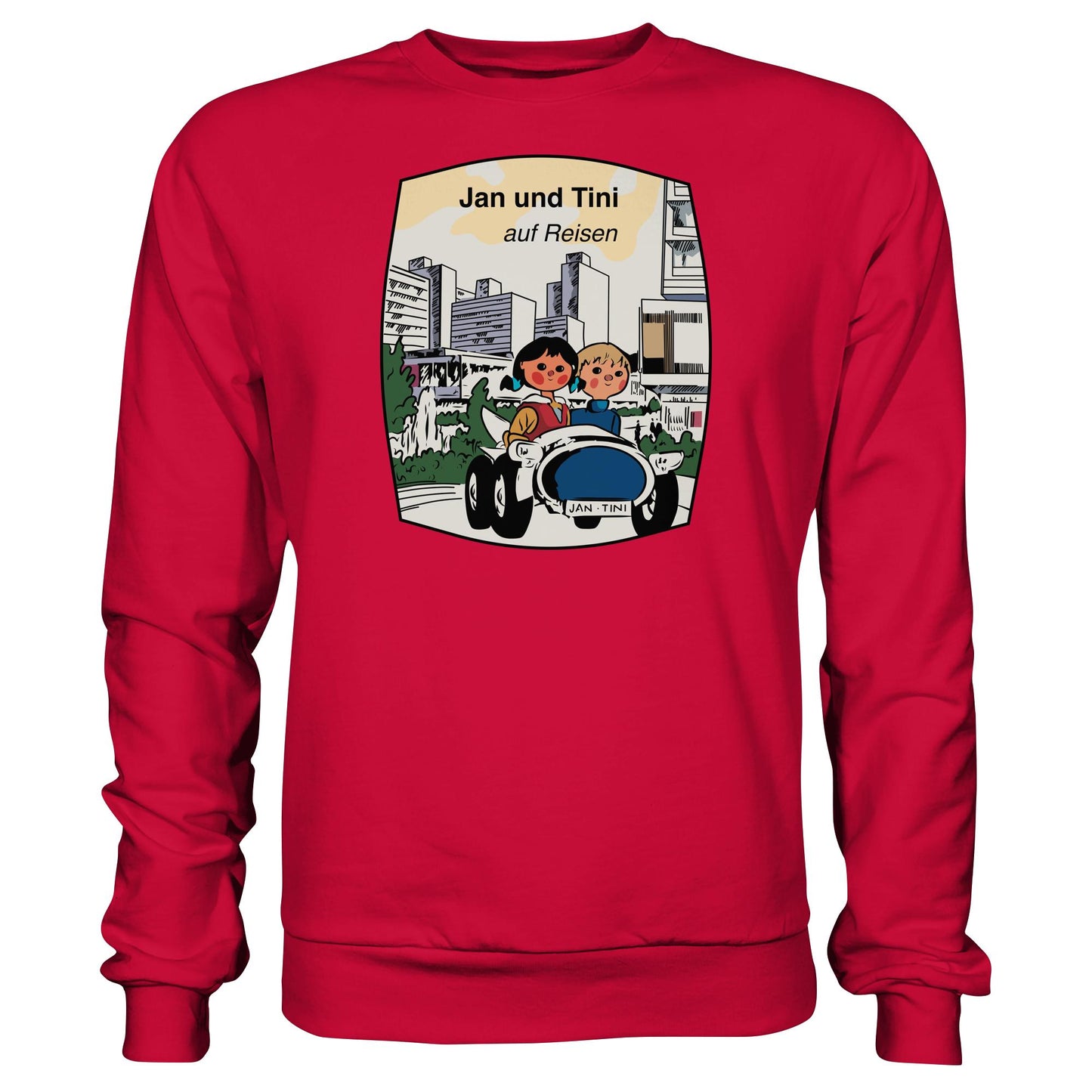 DDR Ostalgie Pullover Unisex • JAN UND TINI AUF REISEN (ORIGINAL QUARTETT)