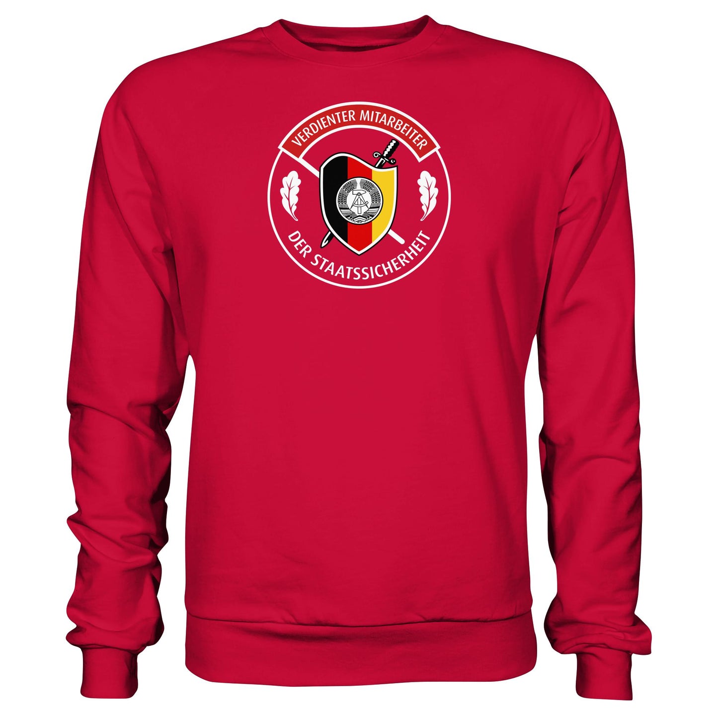 DDR Ostalgie Pullover Unisex • VERDIENTER MITARBEITER DER STAATSSICHERHEIT (ORIGINAL ORDEN)