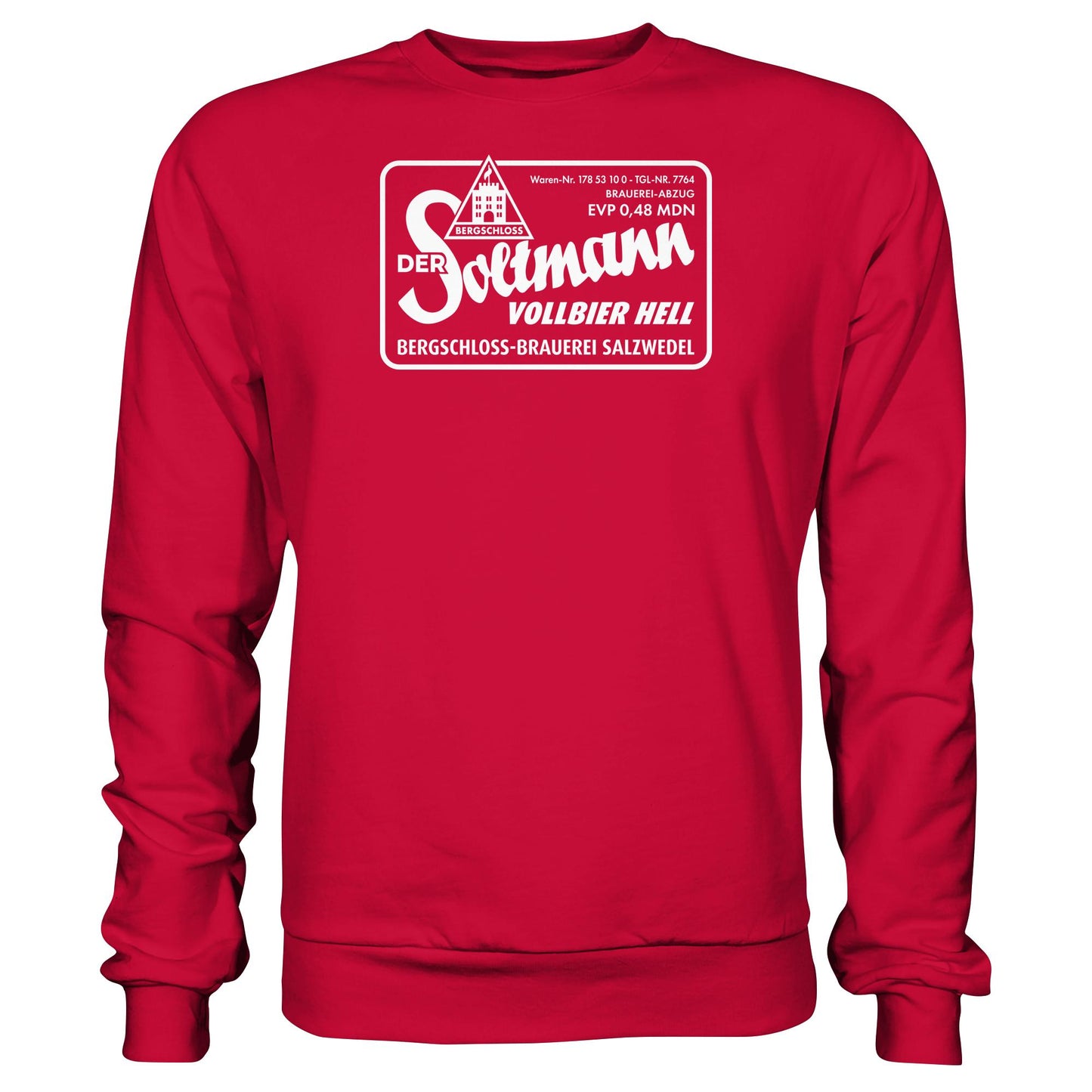 DDR Ostalgie Pullover Unisex • BERGSCHLOSS SALZWEDEL SOLTMANN BIERE