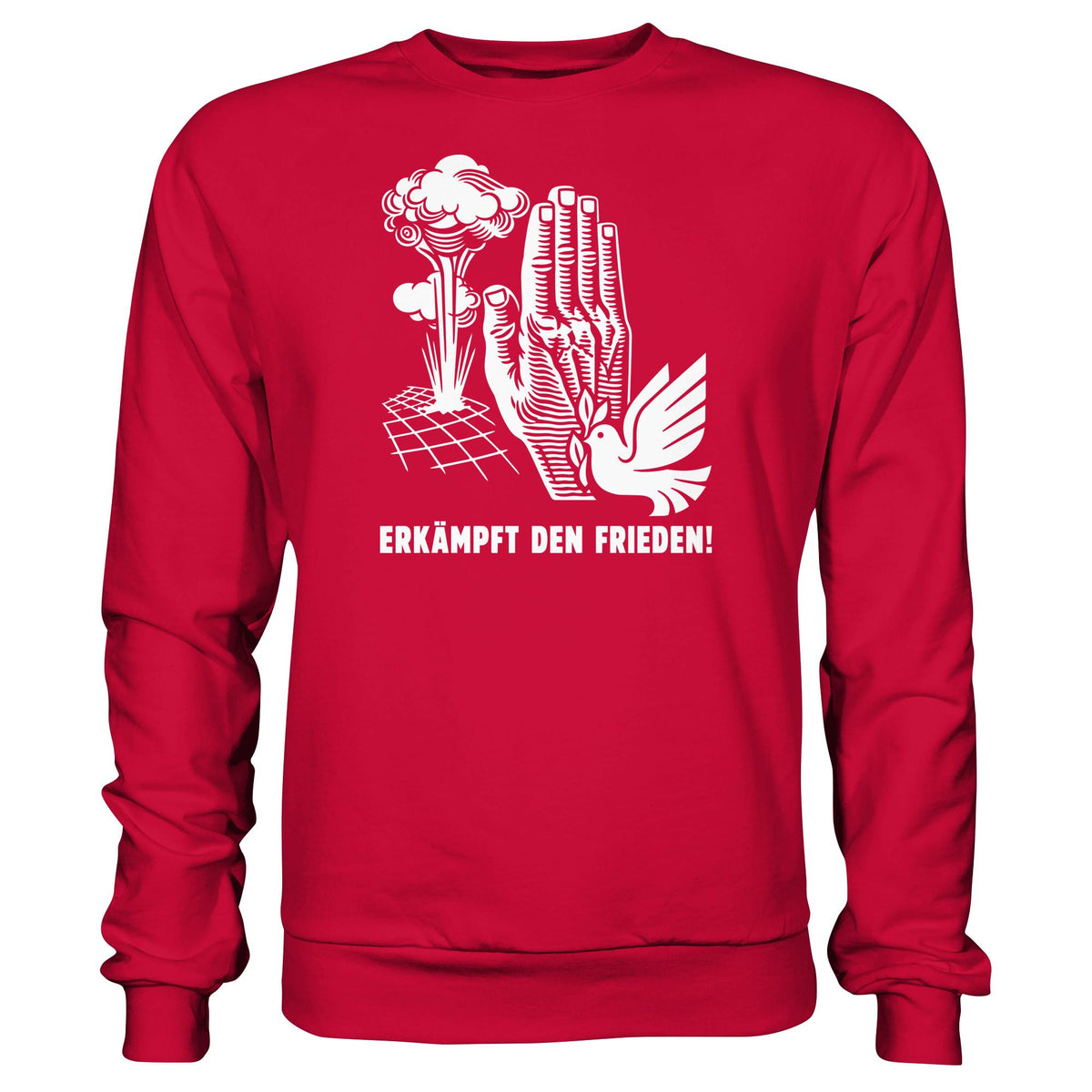 DDR Ostalgie Pullover Unisex • ERKÄMPFT DEN FRIEDEN! (ORIGINAL-PLAKAT)