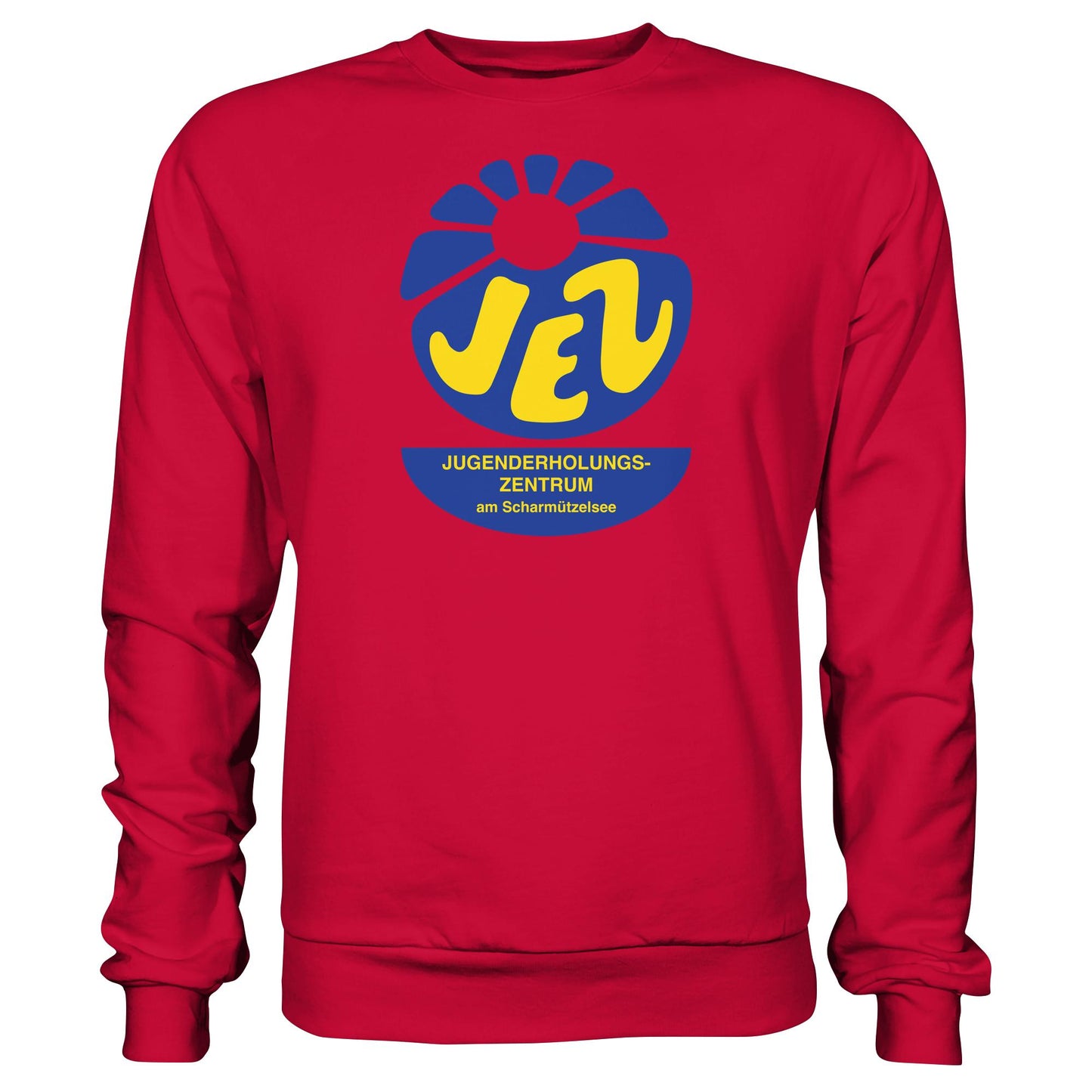 DDR Ostalgie Pullover Unisex • JEZ - JUGENDERHOLUNGSZENTRUM SCHARMÜTZELSEE