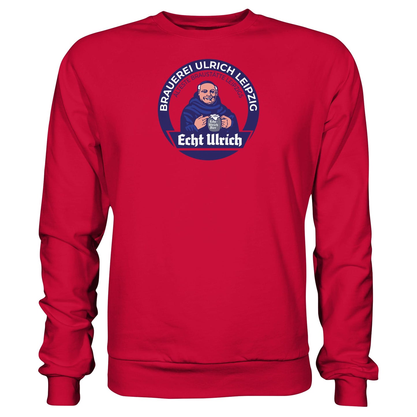 DDR Ostalgie Pullover Unisex • ECHT ULRICH BIER LEIPZIG (ORIGINAL BIERDECKEL)