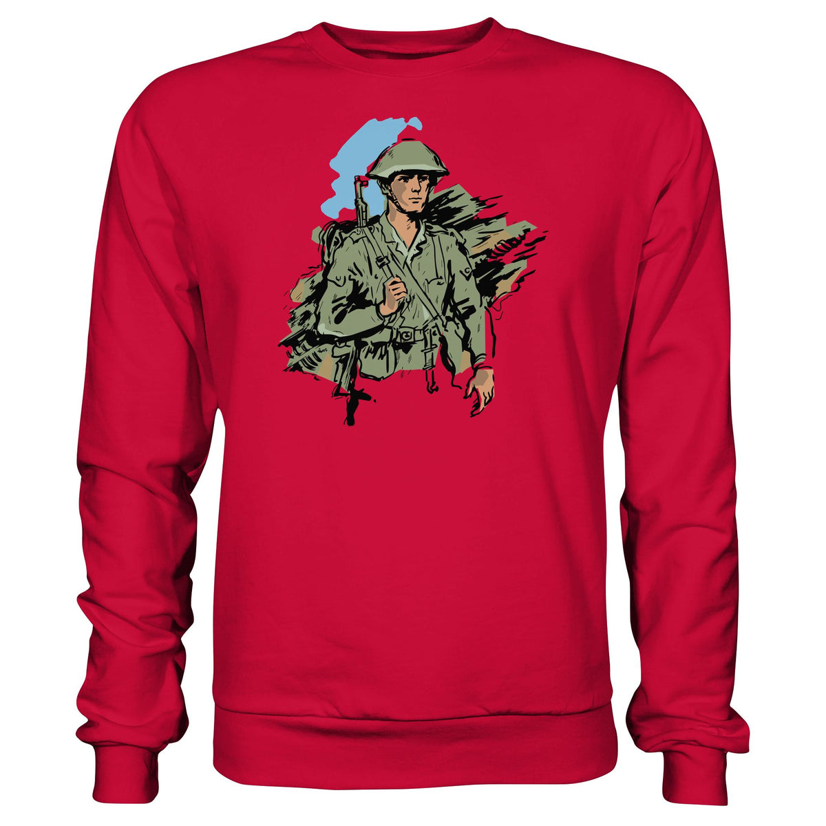 DDR Ostalgie Pullover Unisex • NVA-SOLDAT (ORIGINAL-ILLUSTRATION)