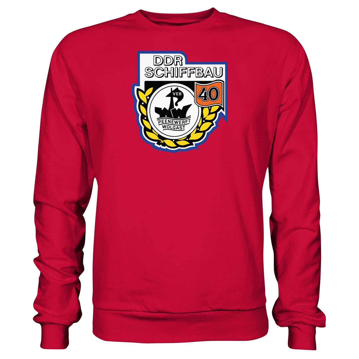 DDR Ostalgie Pullover Unisex • VEB PEENEWERFT WOLGAST, DDR SCHIFFBAU