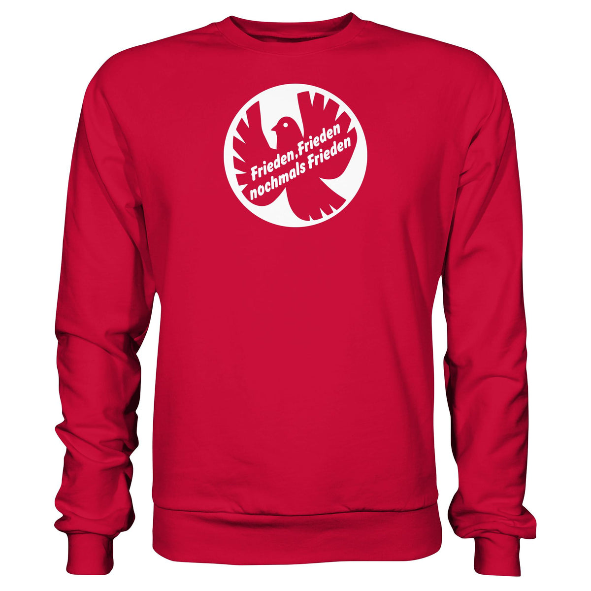 DDR Ostalgie Pullover Unisex • FRIEDEN, FRIEDEN NOCHMALS FRIEDEN (ORIGINAL BANNER)