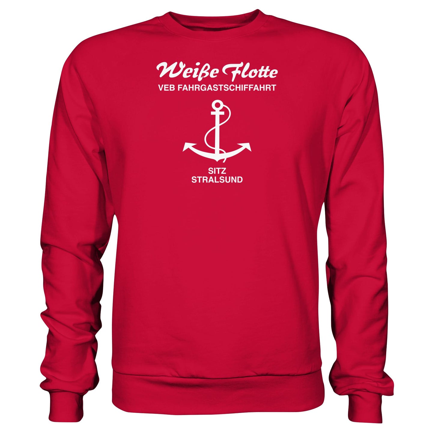 DDR Ostalgie Pullover Unisex • VEB FAHRGASTSCHIFFAHRT, STRALSUND
