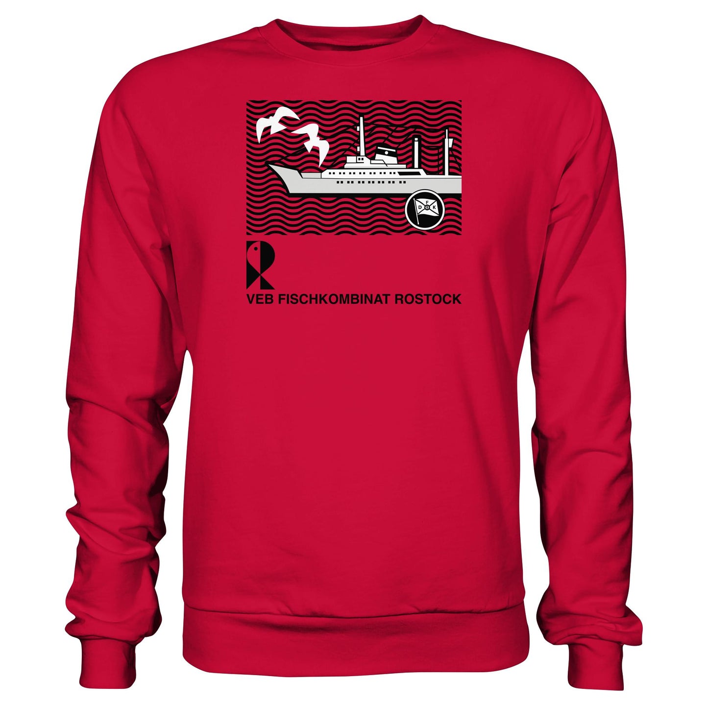 DDR Ostalgie Pullover Unisex • VEB FISCHKOMBINAT ROSTOCK