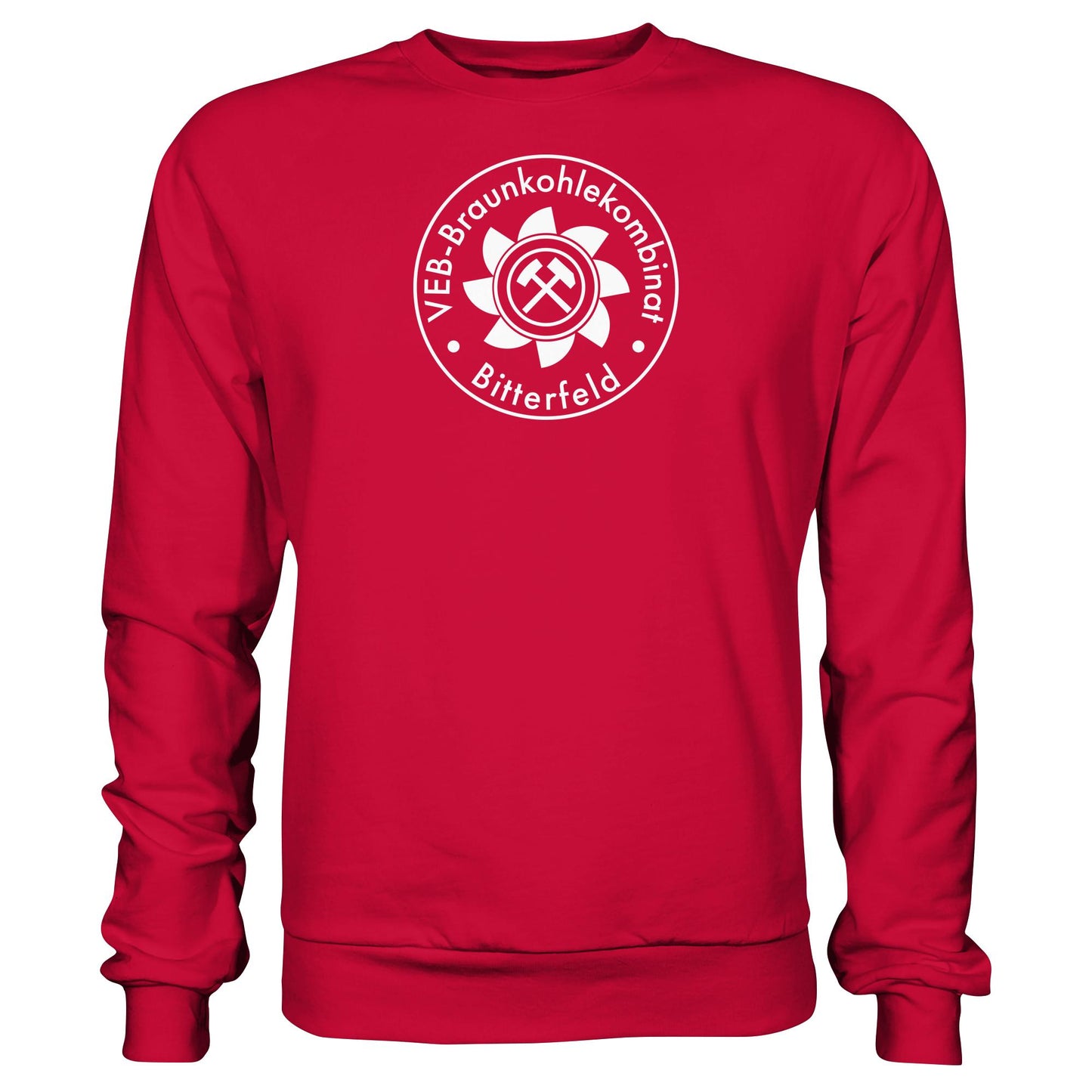 DDR Ostalgie Pullover Unisex • VEB BRAUNKOHLEKOMBINAT BITTERFELD