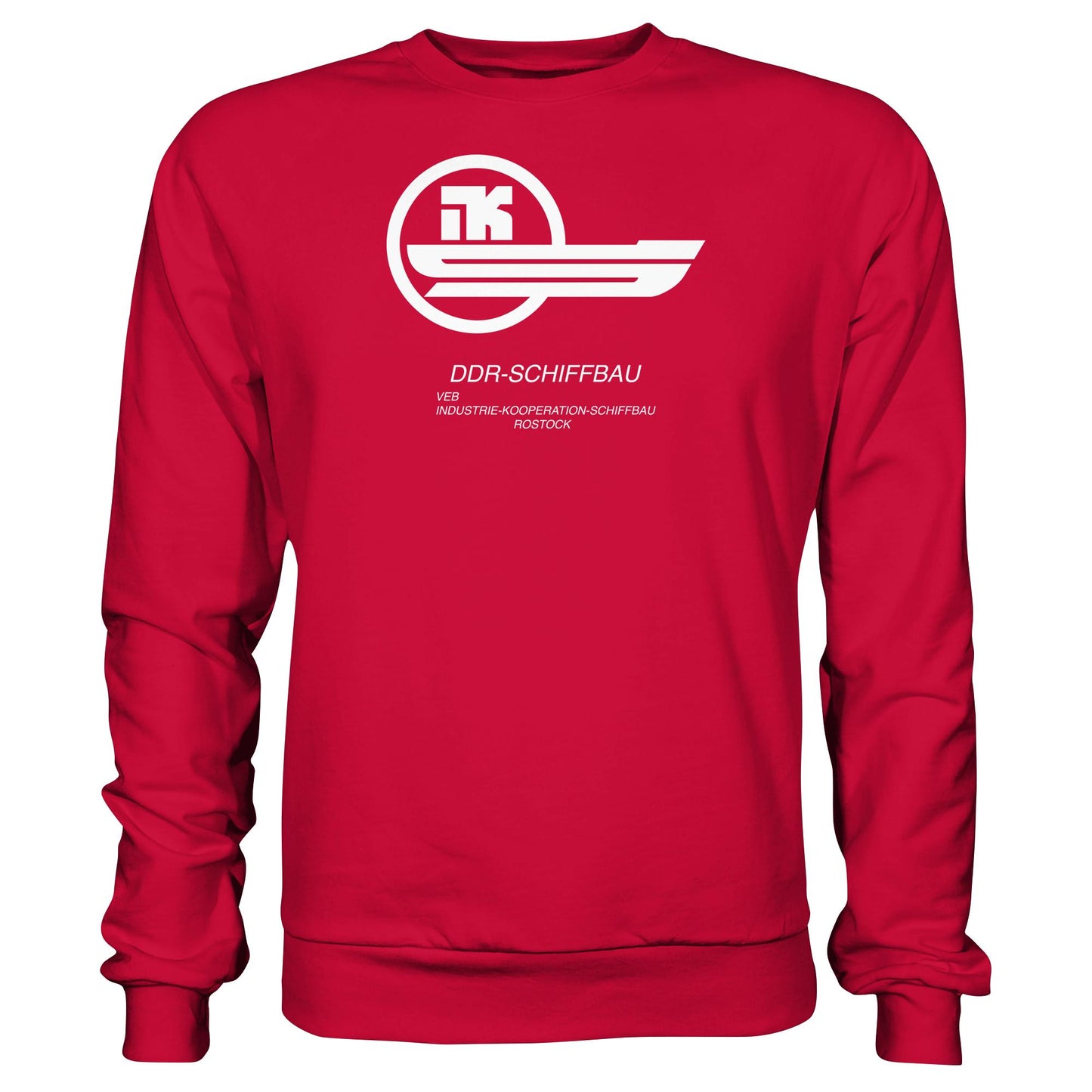 DDR Ostalgie Pullover Unisex • VEB INDUSTRIE-KOOPERATION SCHIFFBAU ROSTOCK