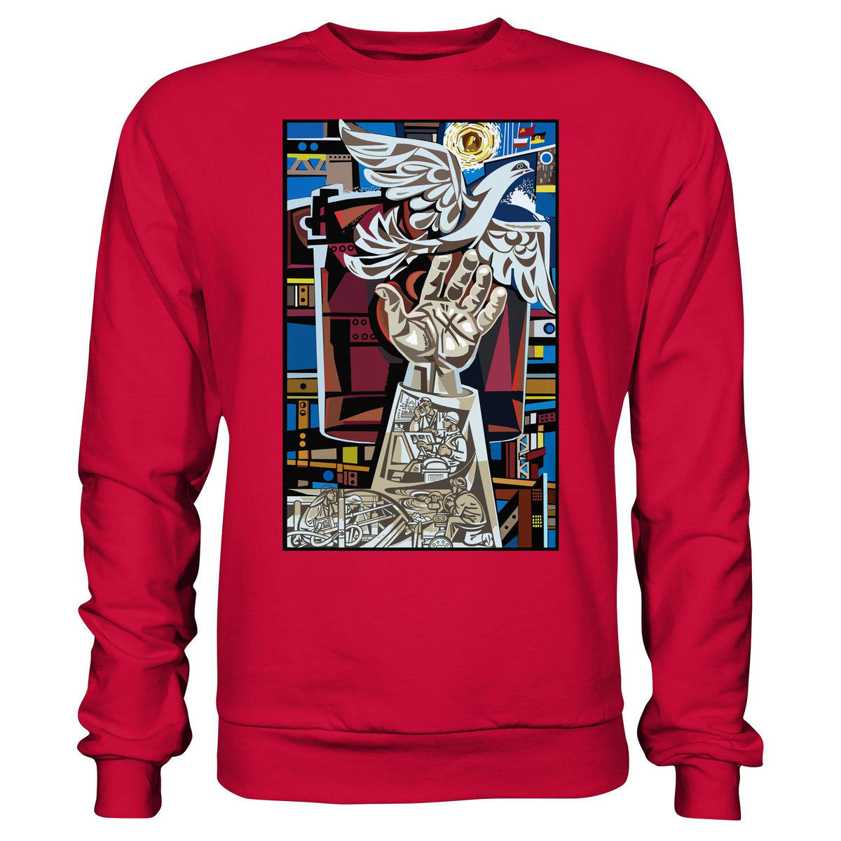 DDR Ostalgie Kapuze / Hoodie Unisex • WALTER WOMACKA - MOSAIK MAGISTRALE EISENHÜTTENSTADT (1965)