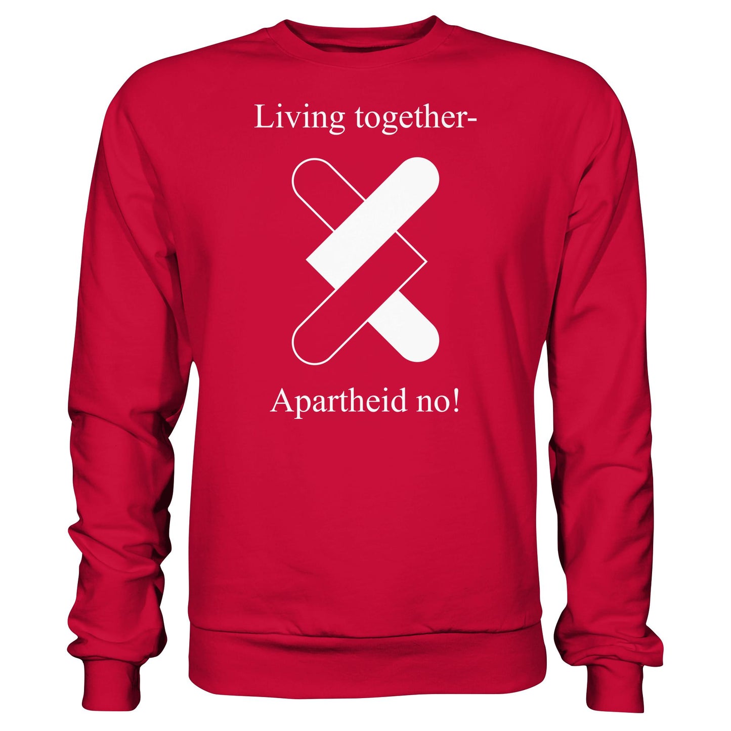DDR Ostalgie Pullover Unisex • APARTHEID NO! (ORIGINAL POSTER)