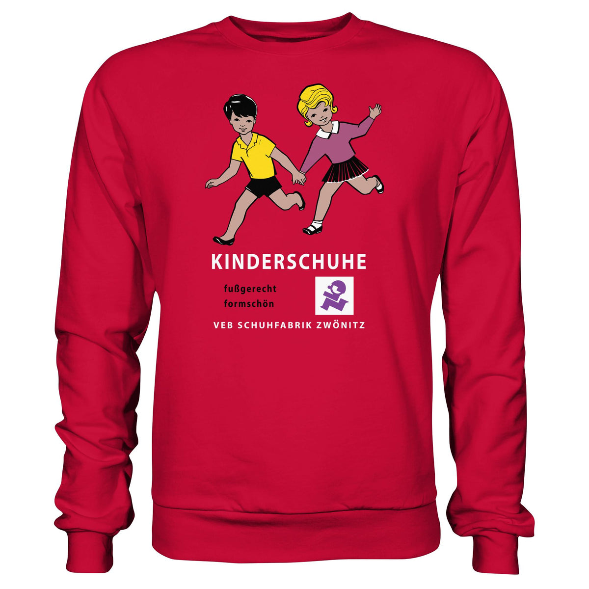 DDR Ostalgie Pullover Unisex • KINDERSCHUHE VEB SCHUHFABRIK ZWÖNITZ