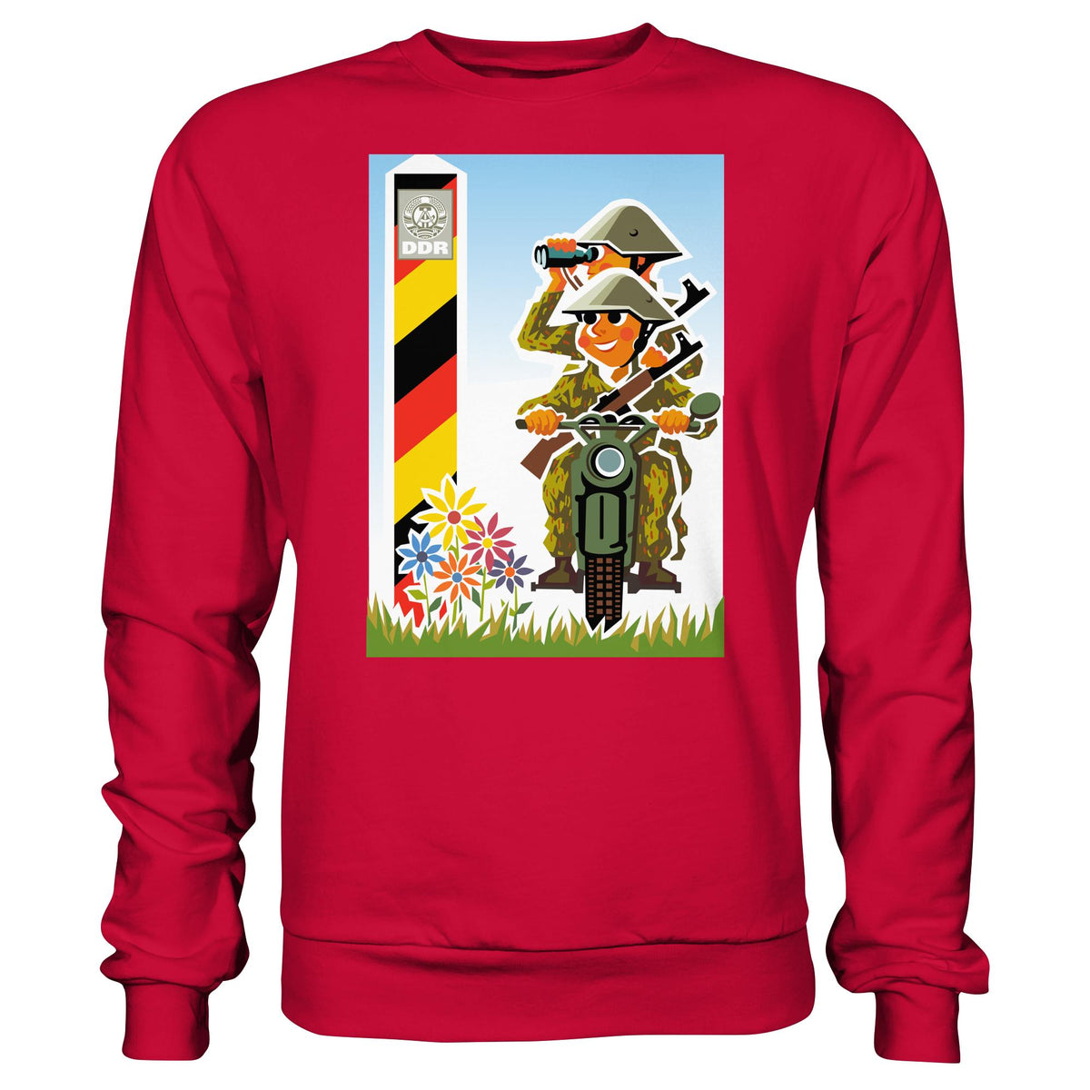 DDR Ostalgie Pullover Unisex • NVA-GRENZTRUPPEN (ORIGINAL-PLAKAT)