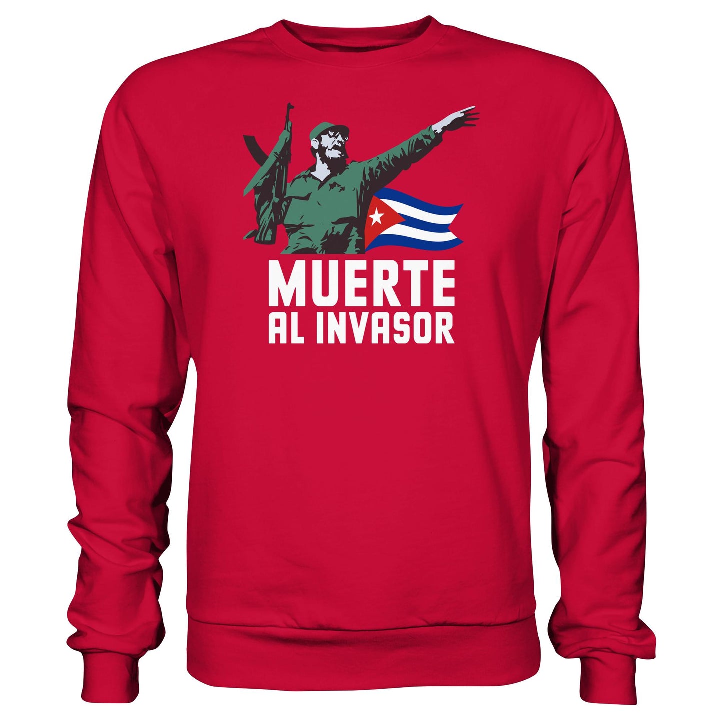 DDR Ostalgie Pullover Unisex • KUBA - MUERTE AL INVASOR