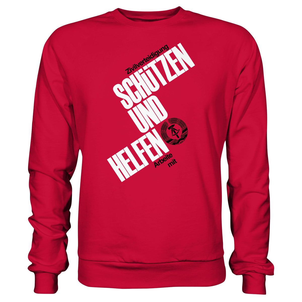 DDR-ZIVILVERTEIDIGUNG (ORIGINAL-PLAKAT) | DDR Ostalgie Pullover Unisex