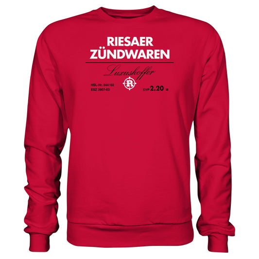 RIESAER ZÜNDWAREN LUXUSKOFFER | DDR Ostalgie Pullover Unisex