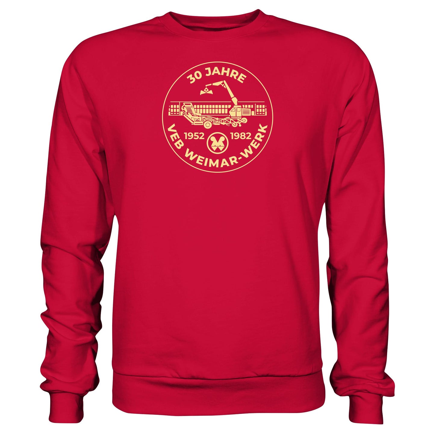 DDR Ostalgie Pullover Unisex • 30 JAHRE VEB WEIMAR-WERK