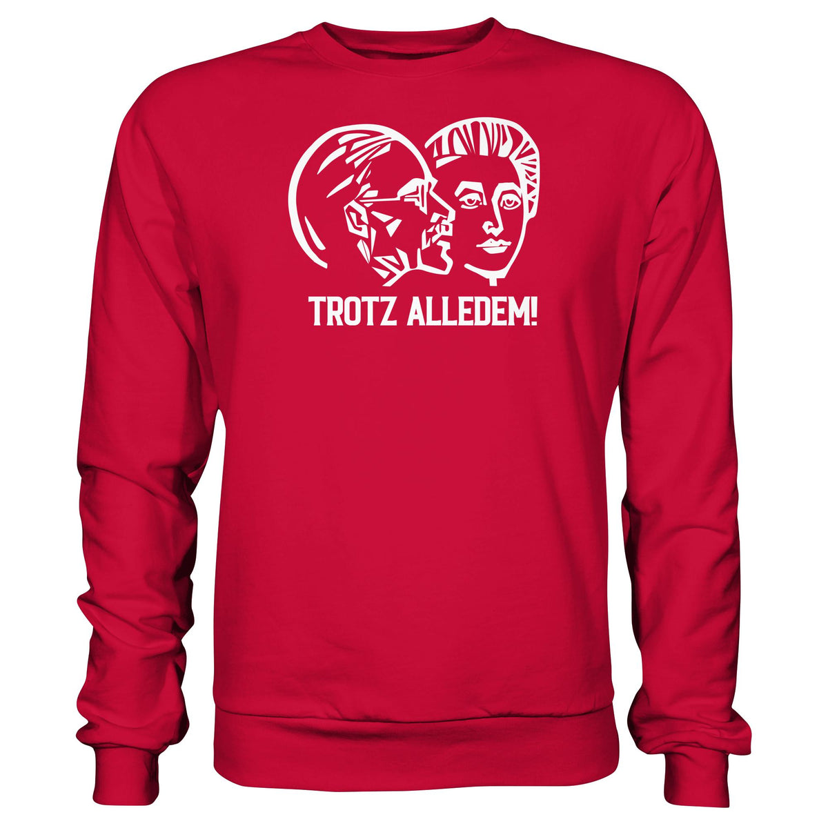 DDR Ostalgie Pullover Unisex • WALTER WOMACKA - TROTZ ALLEDEM (STAATSRATSGEBÄUDE, Aus der Geschichte der Deutschen Arbeiterbewegung, 1964)