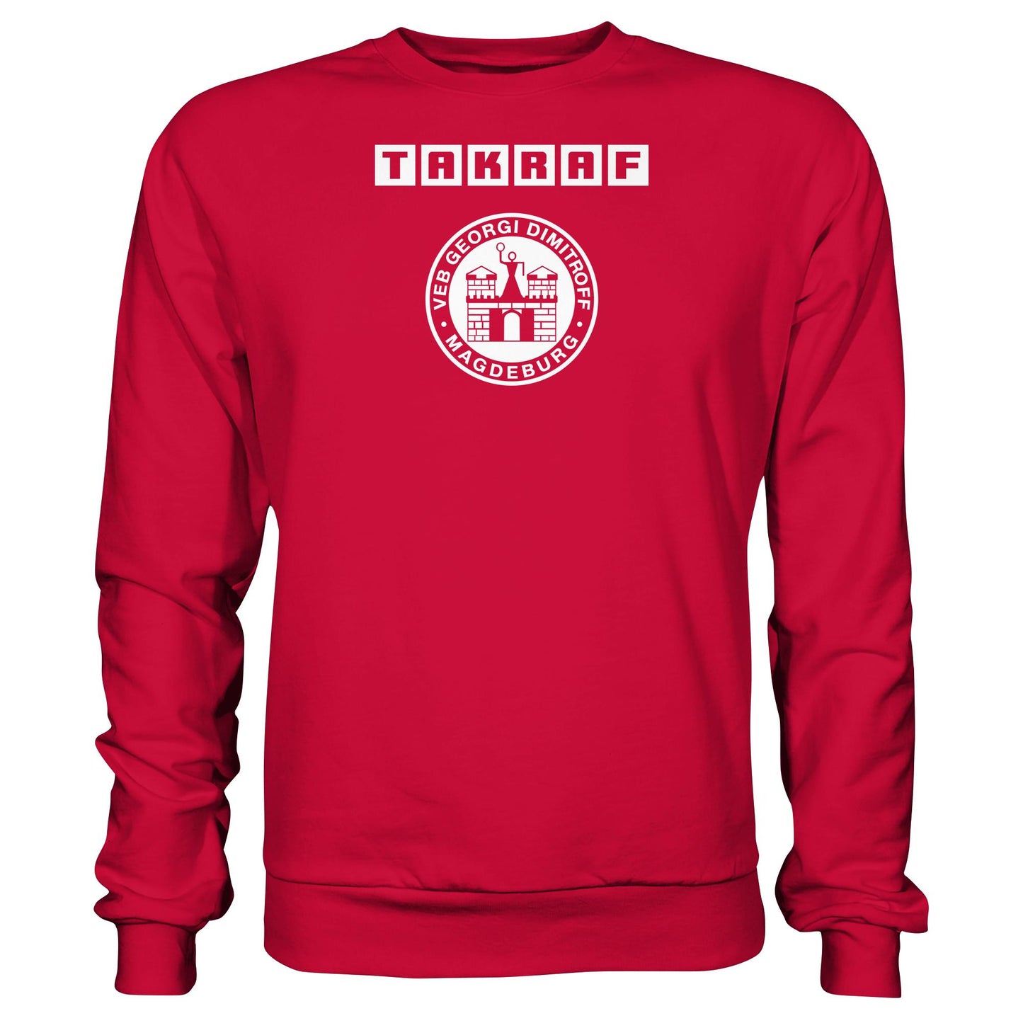 DDR Ostalgie Pullover Unisex • TAKRAF - VEB GEORGI DIMITROFF MAGDEBURG