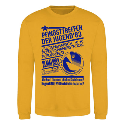 PULLOVER UNISEX • PFINGSTTREFFEN 1983 - GEGEN NATO-WAFFEN - ORIGINAL ILLUSTRATION
