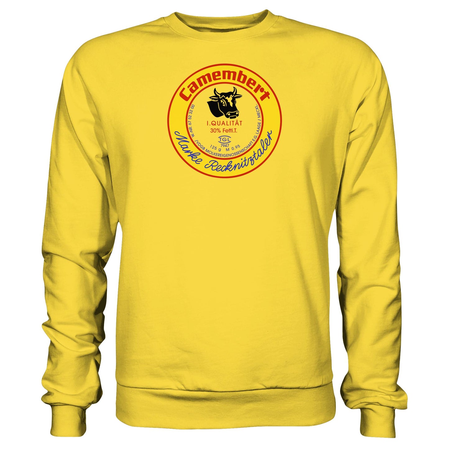 DDR Ostalgie Pullover Unisex • RECKNITZTALER CAMEMBERT - MOLKEREIGENOSSENSCHAFT LAAGE